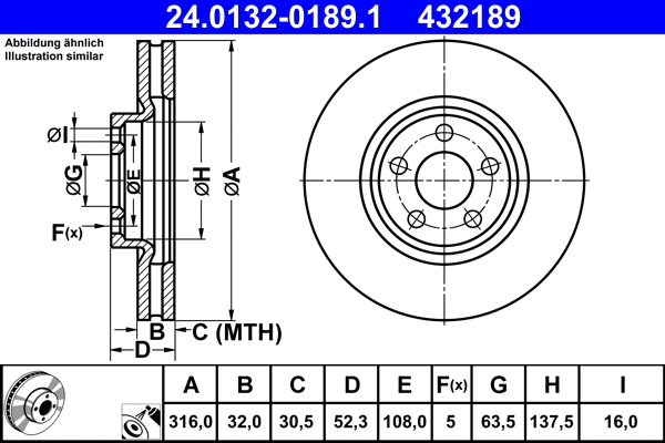 Brake Disc (24.0132-0189.1)