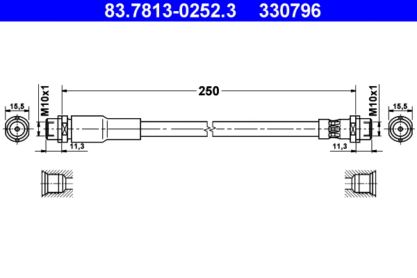 Brake Hose (83.7813-0252.3)