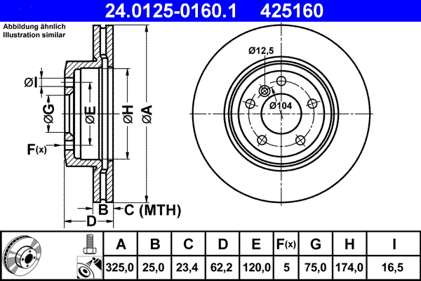 Brake Disc (24.0125-0160.1)