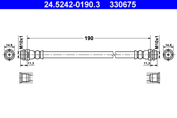 Brake Hose (24.5242-0190.3)