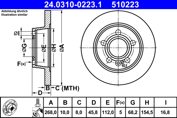 Brake Disc (24.0310-0223.1)