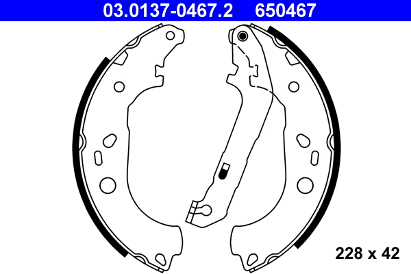 Brake Shoe Set (03.0137-0467.2)