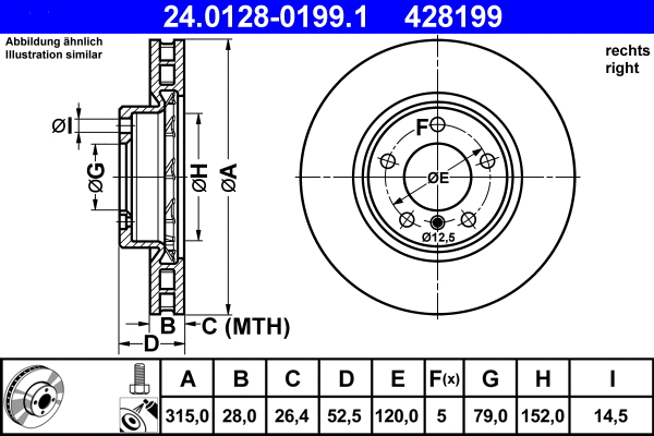 Brake Disc (24.0128-0199.1)