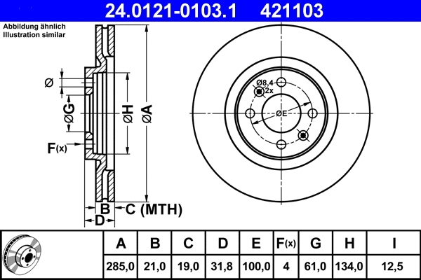Brake Disc (24.0121-0103.1)