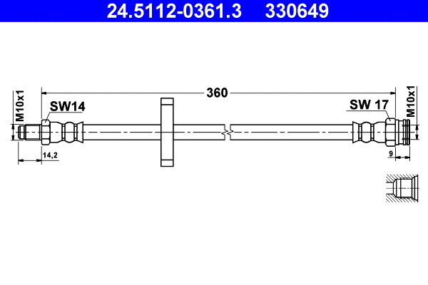 Brake Hose (24.5112-0361.3)