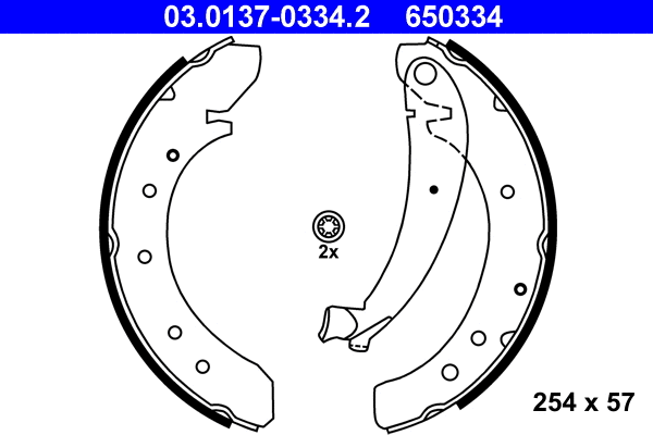 Brake Shoe Set (03.0137-0334.2)
