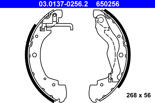 Brake Shoe Set (03.0137-0256.2)