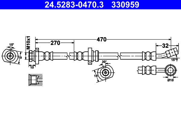 Brake Hose (24.5283-0470.3)