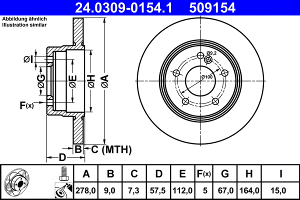 Brake Disc (24.0309-0154.1)