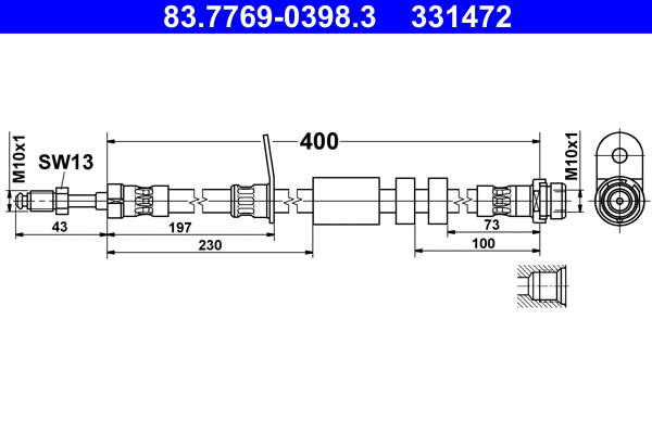 Brake Hose (83.7769-0398.3)