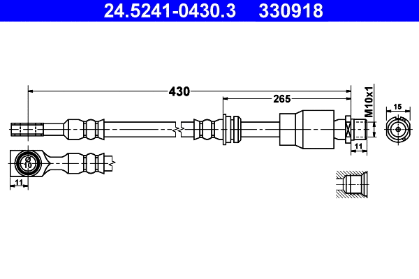 Brake Hose (24.5241-0430.3)