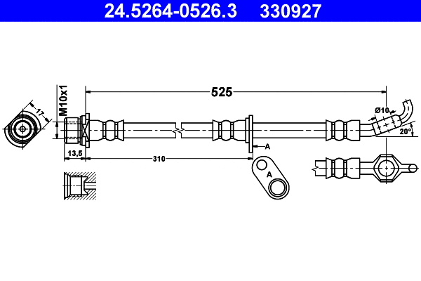 Brake Hose (24.5264-0526.3)