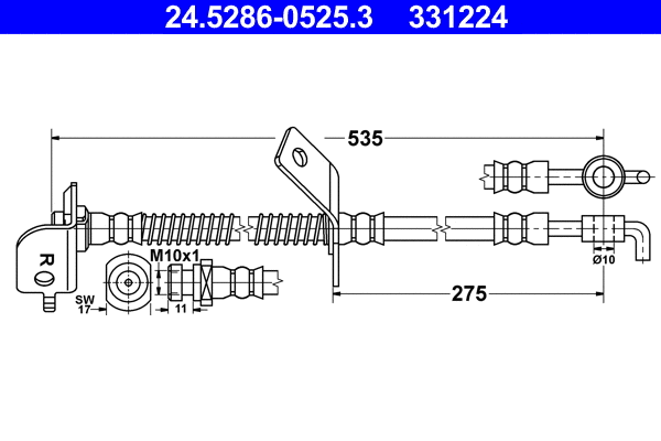 Brake Hose (24.5286-0525.3)