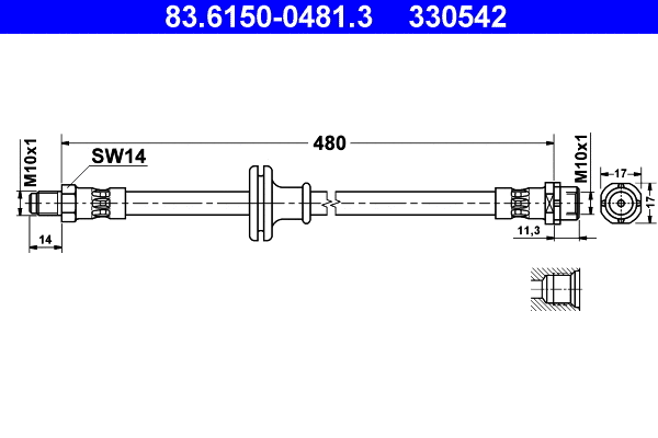 Brake Hose (83.6150-0481.3)
