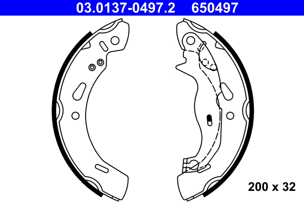 Brake Shoe Set (03.0137-0497.2)