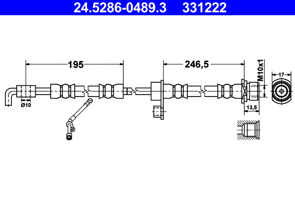 Brake Hose (24.5286-0489.3)