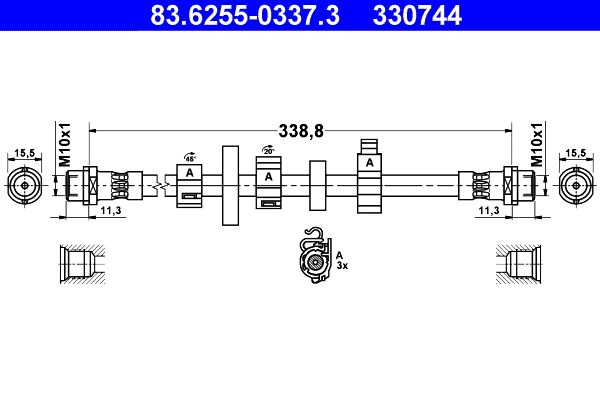Brake Hose (83.6255-0337.3)