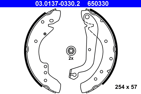 Brake Shoe Set (03.0137-0330.2)