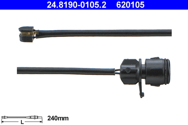 Warning Contact, brake pad wear (24.8190-0105.2)