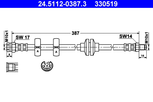 Brake Hose (24.5112-0387.3)