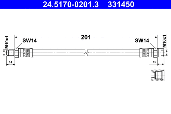 Brake Hose (24.5170-0201.3)