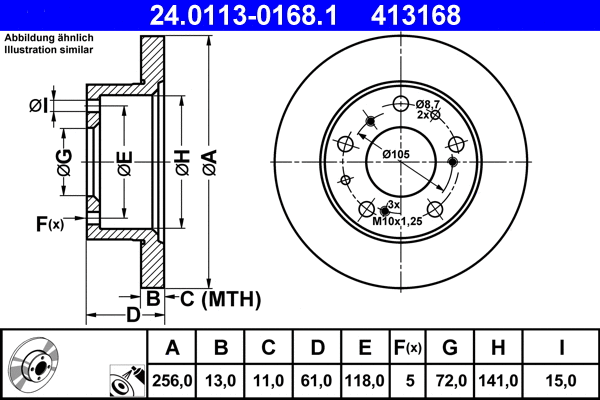 Brake Disc (24.0113-0168.1)