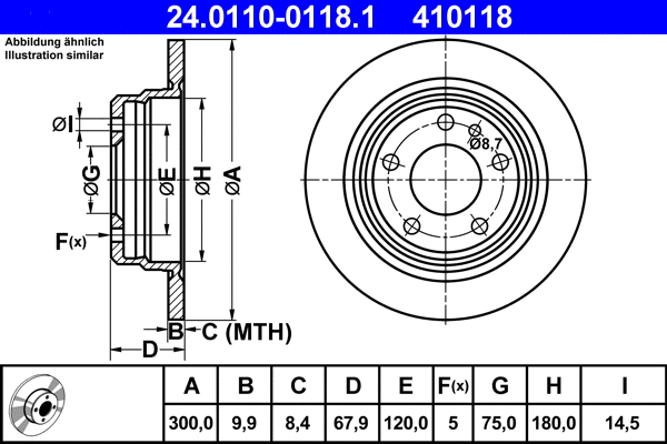 Brake Disc (24.0110-0118.1)