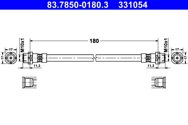 Brake Hose (83.7850-0180.3)