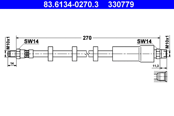 Brake Hose (83.6134-0270.3)