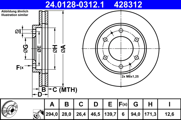 Brake Disc (24.0128-0312.1)