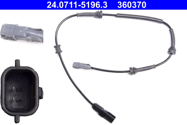 Sensor, wheel speed (24.0711-5196.3)