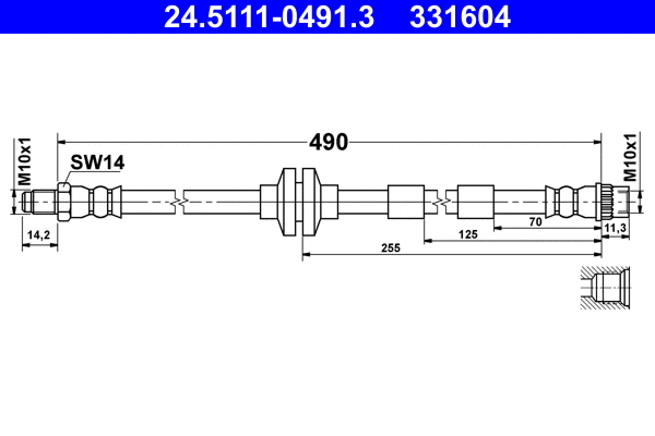 Brake Hose (24.5111-0491.3)