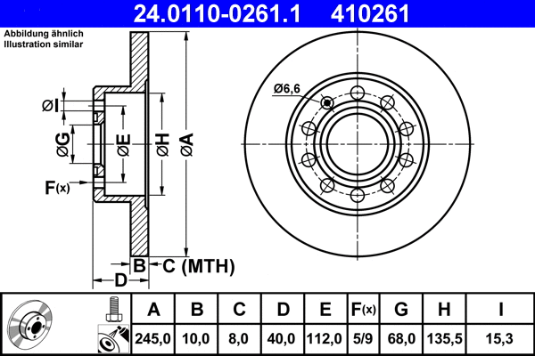 Brake Disc (24.0110-0261.1)