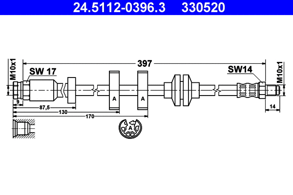 Brake Hose (24.5112-0396.3)