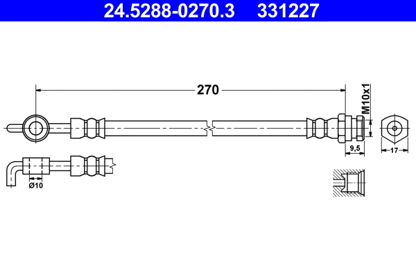 Brake Hose (24.5288-0270.3)