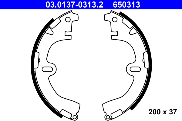 Brake Shoe Set (03.0137-0313.2)