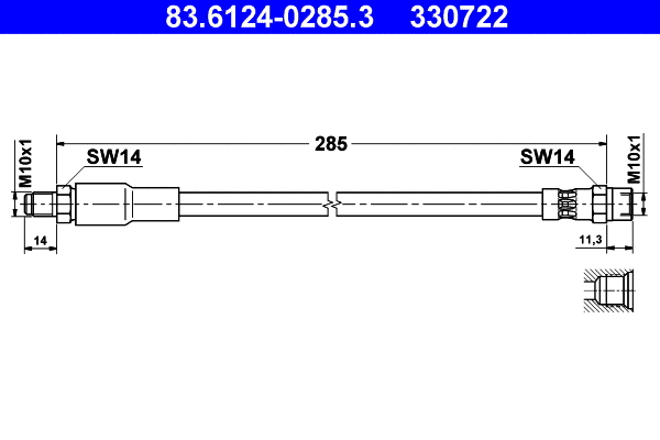 Brake Hose (83.6124-0285.3)
