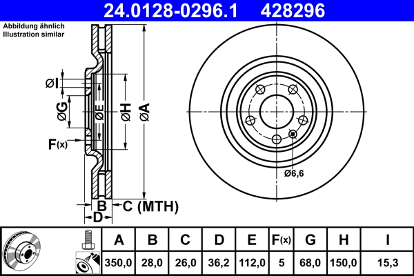 Brake Disc (24.0128-0296.1)