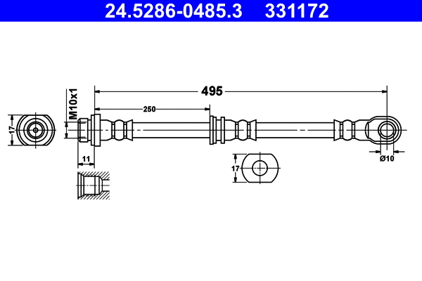 Brake Hose (24.5286-0485.3)