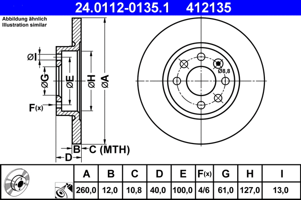 Brake Disc (24.0112-0135.1)