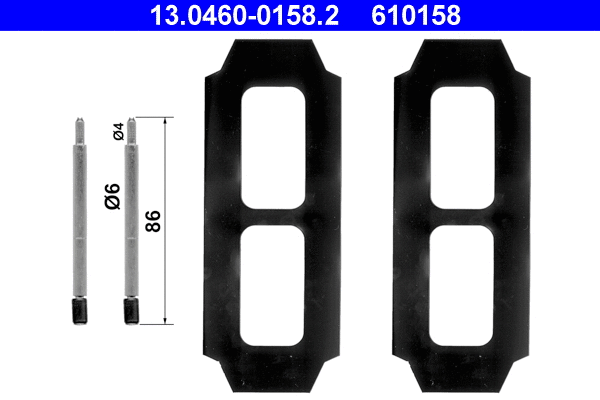Accessory Kit, disc brake pad (13.0460-0158.2)