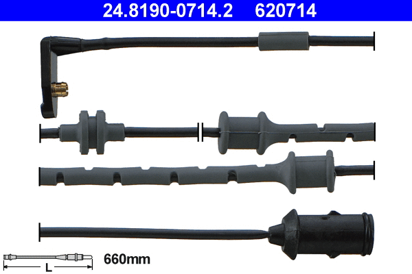 Warning Contact, brake pad wear (24.8190-0714.2)