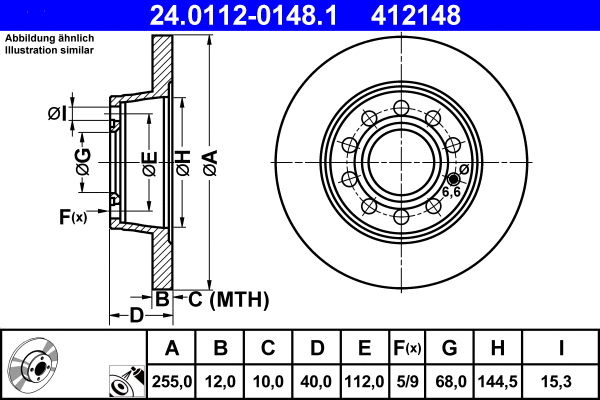 Brake Disc (24.0112-0148.1)