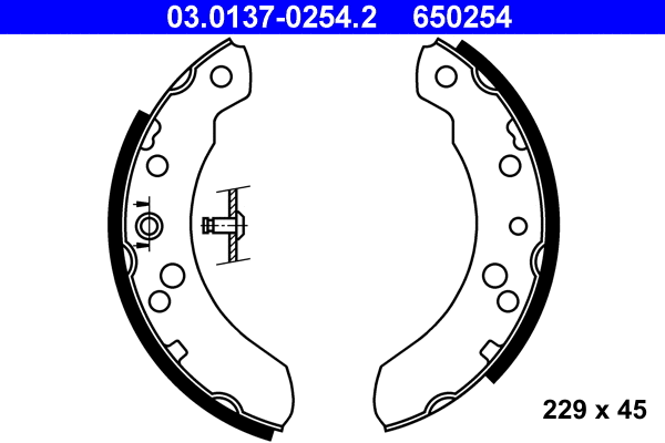 Brake Shoe Set (03.0137-0254.2)