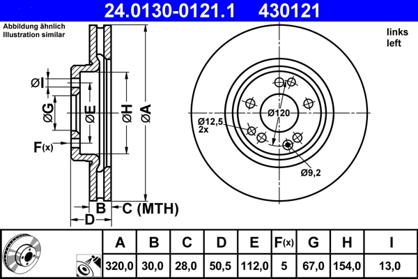 Brake Disc (24.0130-0121.1)