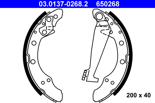 Brake Shoe Set (03.0137-0268.2)