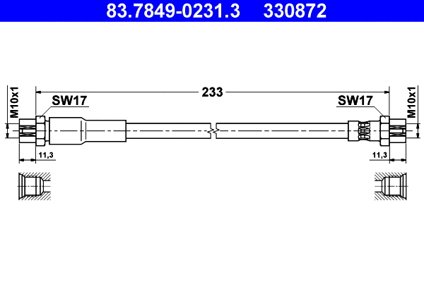 Brake Hose (83.7849-0231.3)