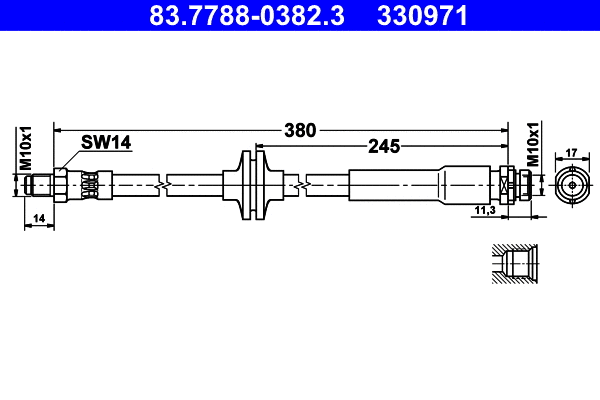 Brake Hose (83.7788-0382.3)