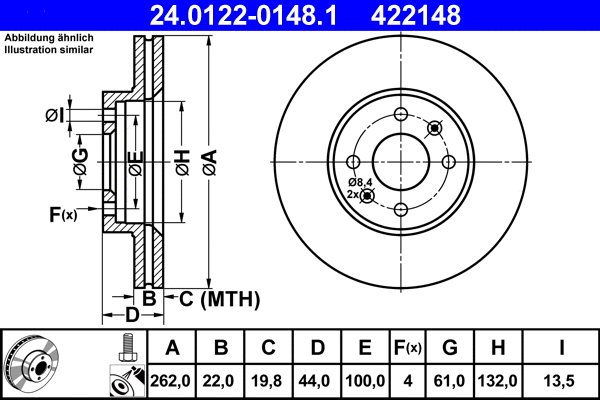 Brake Disc (24.0122-0148.1)