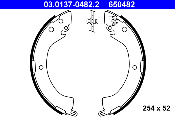 Brake Shoe Set (03.0137-0482.2)